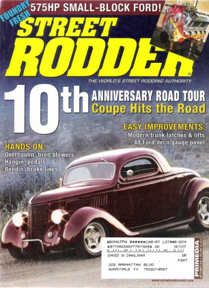 STREET RODDER 2005 SEPT - HOT SMALL BLOCK FORD, BLOWER UP-KEEP, COOL DASH